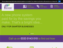 Tablet Screenshot of pioneercomms.co.uk